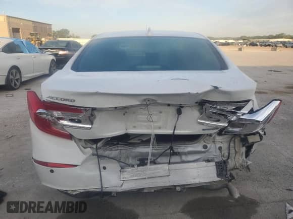 2022 Honda Accord EX-L with VIN 1HGCV3F50NA009870, listed as a Copart auction lot 70881975 with 17,943 mi miles and Salvage title. Bid and sale history available at DreamBid. Image 6.