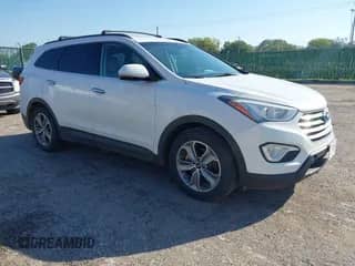 2014 Hyundai Santa Fe Limited with VIN KM8SNDHFXEU059840, listed as a IAAI auction lot 43327430 with 185,528 mi miles and . Bid and sale history available at DreamBid. Image 1.