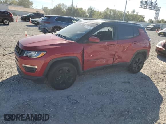 2021 Jeep Compass Altitude with VIN 3C4NJDBB7MT533688, listed as a Copart auction lot 86107915 with 70,146 mi miles and Salvage title. Bid and sale history available at DreamBid. Image 1.
