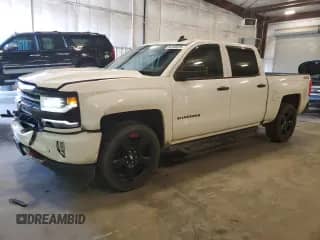 2017 Chevrolet Silverado 1500 LTZ with VIN 3GCUKSECXHG402092, listed as a Copart auction lot 66184525 with 134,501 mi miles and Salvage title. Bid and sale history available at DreamBid. Image 1.