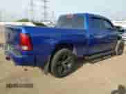 2017 Ram 1500 Sport with VIN 1C6RR7UT5HS647043, listed as a Copart auction lot 58411405 with 62,874 mi miles and Salvage title. Bid and sale history available at DreamBid. Image 3.