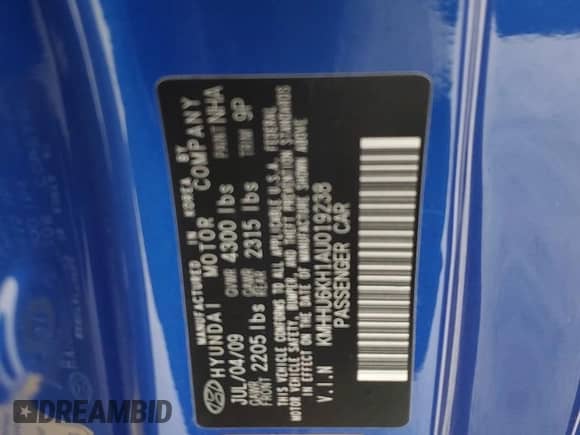 2010 Hyundai Genesis Coupe с VIN KMHHU6KH1AU019238, выставлен на аукционе Copart как лот 80471374 с пробегом 89 835 миль миль и На запчасти • Non repairable. История ставок и продаж доступна на DreamBid. Изображение 12.