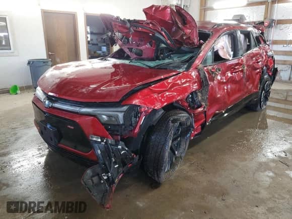 2024 Chevrolet Blazer EV eAWD RS z VIN 3GNKDCRJ4RS168621, wystawiony jako Copart lot #46397265 z przebiegiem Nie podano mil oraz Nie do naprawy • Non repairable. Historia ofert i sprzedaży dostępna na DreamBid. Obrazek 1.