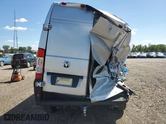 2024 Ram ProMaster Cargo Tradesman with VIN 3C6MRVHG0RE144083, listed as a Copart auction lot 70103565 with Not provided miles and Salvage title. Bid and sale history available at DreamBid. Image 6.