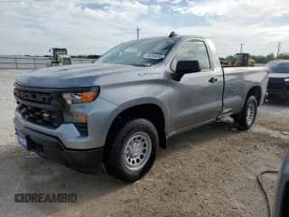 2025 Chevrolet Silverado 1500 Work Truck с VIN 3GCNAAED2SG210795, выставлен на аукционе Copart как лот 53394355 с пробегом 7 миль миль и Чистый • Clean title. История ставок и продаж доступна на DreamBid. Изображение 1.
