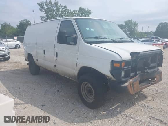 2011 Ford Econoline Cargo Commercial z VIN 1FTNE2EW8BDB17532, wystawiony jako IAAI lot #43024707 z przebiegiem 391 765 mil mil oraz . Historia ofert i sprzedaży dostępna na DreamBid. Obrazek 1.