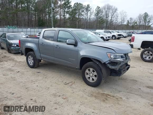 2019 Chevrolet Colorado 2WD Work Truck with VIN 1GCGSBEN1K1335970, listed as a IAAI auction lot 41521896 with 41,018 mi miles and . Bid and sale history available at DreamBid. Image 1.