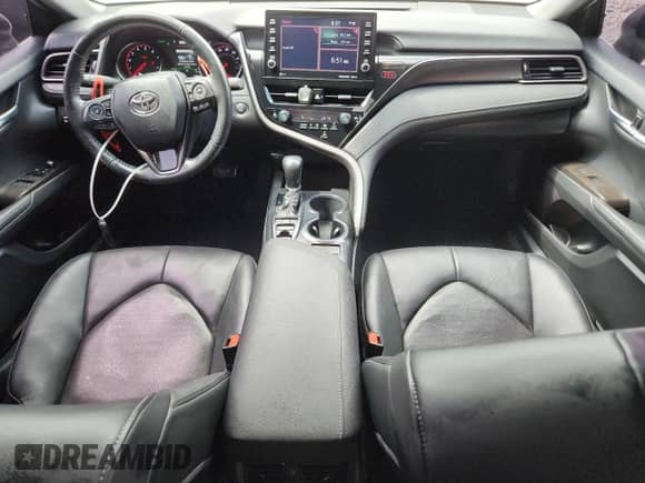 2022 Toyota Camry XSE with VIN 4T1K61BKXNU055868, listed as a Copart auction lot 65652195 with 56,360 mi miles and Salvage title. Bid and sale history available at DreamBid. Image 8.