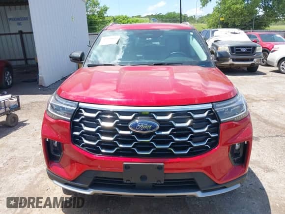 2025 Ford Explorer Platinum with VIN 1FMUK8HH1SGA67829, listed as a IAAI auction lot 42559654 with 7,240 mi miles and . Bid and sale history available at DreamBid. Image 13.