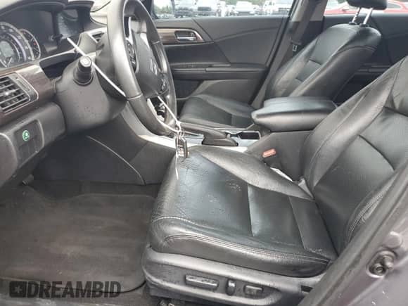 2017 Honda Accord EX-L with VIN 1HGCR3F80HA039499, listed as a Copart auction lot 81395785 with 95,941 mi miles and Salvage title. Bid and sale history available at DreamBid. Image 7.