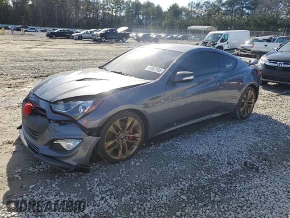 2016 Hyundai Genesis Coupe Ultimate with VIN KMHHU6KJXGU133377, listed as a Copart auction lot 41603185 with 80,538 mi miles and Salvage title. Bid and sale history available at DreamBid. Image 1.
