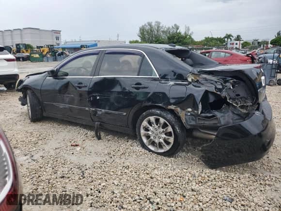 2007 Honda Accord EX-L with VIN 1HGCM66527A045809, listed as a Copart auction lot 81105765 with 187,473 mi miles and Salvage title. Bid and sale history available at DreamBid. Image 2.