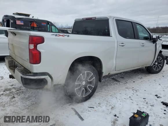 2022 Chevrolet Silverado 1500 LT with VIN 3GCPYJEK6NG123490, listed as a Copart auction lot 41617175 with 64,048 mi miles and Salvage title. Bid and sale history available at DreamBid. Image 3.