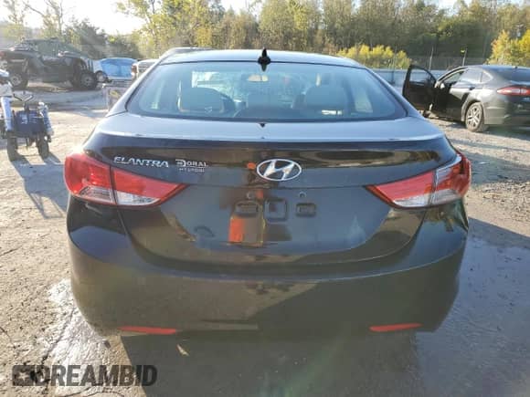 2013 Hyundai Elantra GLS with VIN 5NPDH4AE1DH450650, listed as a Copart auction lot 86164745 with 115,218 mi miles and Salvage title. Bid and sale history available at DreamBid. Image 6.