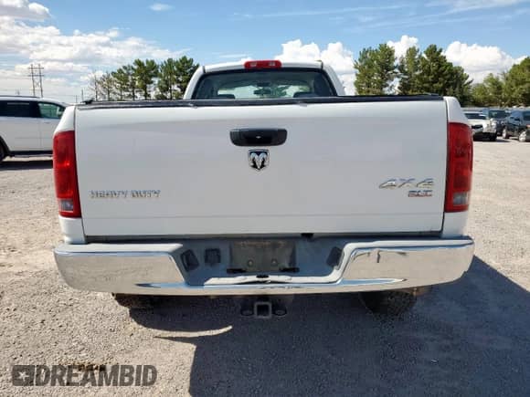 2006 Dodge 2500 SLT with VIN 3D7KS28D36G262157, listed as a Copart auction lot 66131385 with Not provided miles and Salvage title. Bid and sale history available at DreamBid. Image 6.