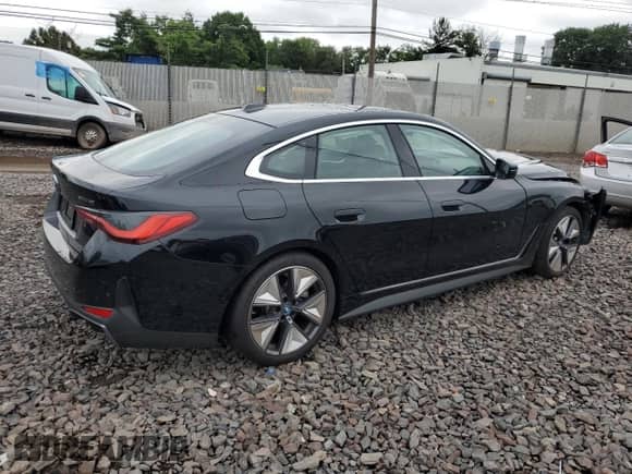 2024 BMW i4 xDrive40 with VIN WBY83FB02RFS58197, listed as a Copart auction lot 66387775 with 9,539 mi miles and Salvage title. Bid and sale history available at DreamBid. Image 3.