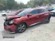 2020 Nissan Murano Platinum with VIN 5N1AZ2DJ8LN141524, listed as a Copart auction lot 55492845 with 99,400 mi miles and Salvage title. Bid and sale history available at DreamBid. Image 1.