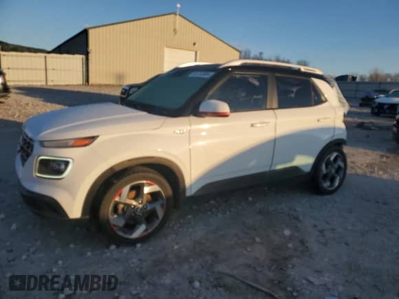 2020 Hyundai Venue SEL с VIN KMHRC8A38LU026165, выставлен на аукционе Copart как лот 85733984 с пробегом 50 148 миль миль и На запчасти • Non repairable. История ставок и продаж доступна на DreamBid. Изображение 1.