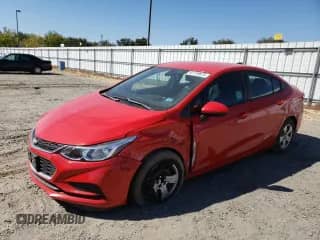 2018 Chevrolet Cruze LS with VIN 1G1BC5SM5J7168456, listed as a Copart auction lot 81710675 with 75,297 mi miles and Salvage title. Bid and sale history available at DreamBid. Image 1.