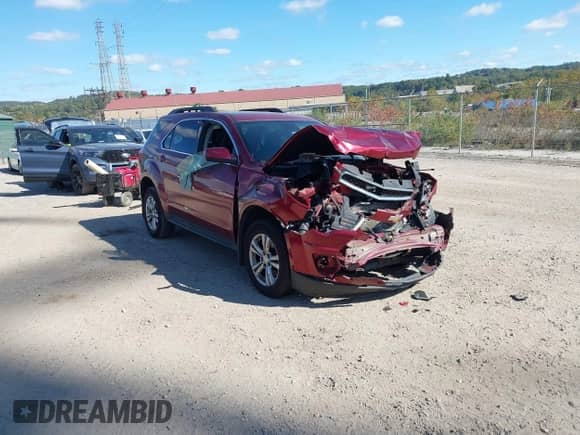 2012 Chevrolet Equinox 1LT with VIN 2GNFLEEKXC6324925, listed as a IAAI auction lot 43430626 with 108,746 mi miles and . Bid and sale history available at DreamBid. Image 1.