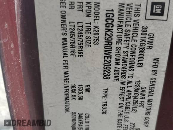 1998 Chevrolet Silverado 2500 с VIN 1GCGK29R0WE209238, выставлен на аукционе Copart как лот 65289165 с пробегом 141 791 миль миль и Списание • Salvage title. История ставок и продаж доступна на DreamBid. Изображение 13.