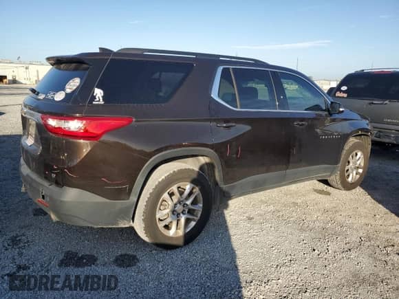 2019 Chevrolet Traverse LT Cloth с VIN 1GNERGKW8KJ105766, выставлен на аукционе Copart как лот 67962185 с пробегом 76 210 миль миль и На запчасти • Non repairable. История ставок и продаж доступна на DreamBid. Изображение 3.