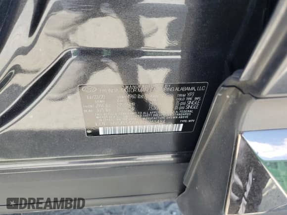 2020 Hyundai Santa Fe Limited with VIN 5NMS53AA9LH255494, listed as a Copart auction lot 61452575 with 22,744 mi miles and Salvage title. Bid and sale history available at DreamBid. Image 13.