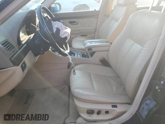 1998 BMW 7 Series 740iL with VIN WBAGJ8324WDM18728, listed as a Copart auction lot 60032015 with Not provided miles and Salvage title. Bid and sale history available at DreamBid. Image 7.