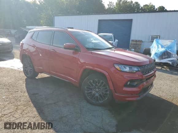 2022 Jeep Compass (RED) Edition with VIN 3C4NJDCB6NT177329, listed as a Copart auction lot 67070815 with 44,327 mi miles and Salvage title. Bid and sale history available at DreamBid. Image 4.