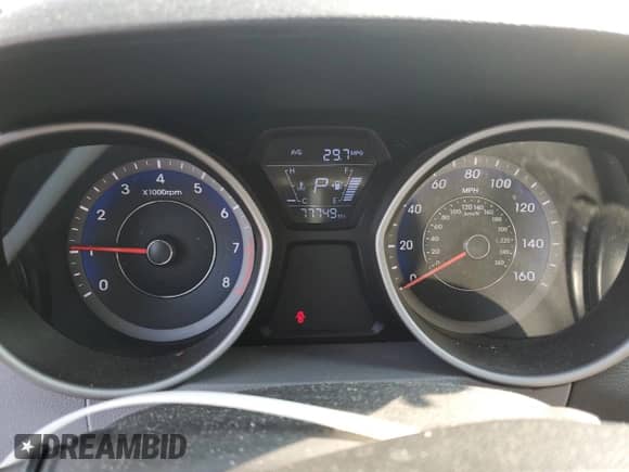 2014 Hyundai Elantra Limited with VIN KMHDH4AEXEU051416, listed as a Copart auction lot 82107055 with 77,749 mi miles and Salvage title. Bid and sale history available at DreamBid. Image 9.