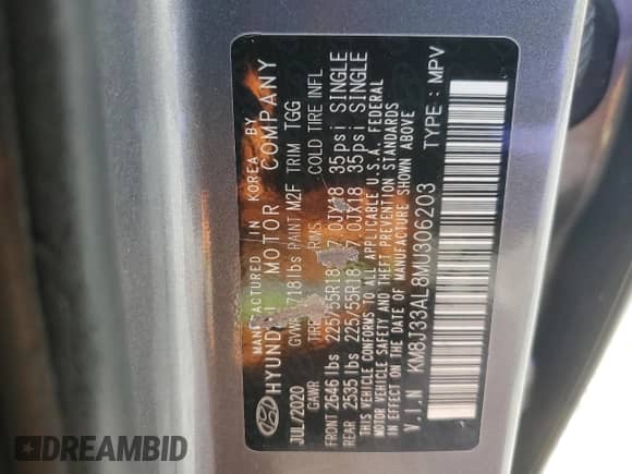 2021 Hyundai Tucson Ultimate с VIN KM8J33AL8MU306203, выставлен на аукционе Copart как лот 87197855 с пробегом 50 967 миль миль и Списание • Salvage title. История ставок и продаж доступна на DreamBid. Изображение 14.