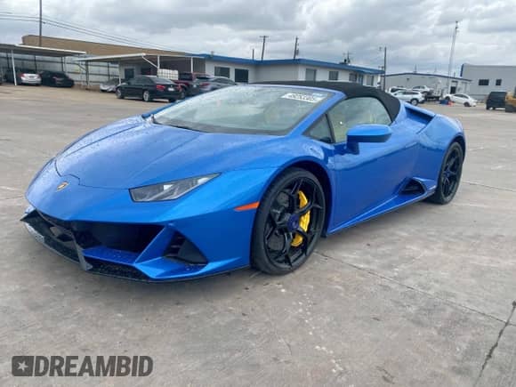 2023 Lamborghini Huracan с VIN ZHWUT4ZF7PLA22359, выставлен на аукционе Copart как лот 49253305 с пробегом 10 072 миль миль и Списание • Salvage title. История ставок и продаж доступна на DreamBid. Изображение 1.