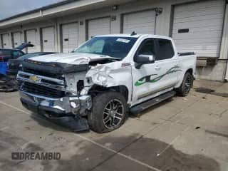 2020 Chevrolet Silverado 1500 LT with VIN 3GCUYDET6LG397587, listed as a Copart auction lot 63421485 with 41,533 mi miles and Salvage title. Bid and sale history available at DreamBid. Image 1.