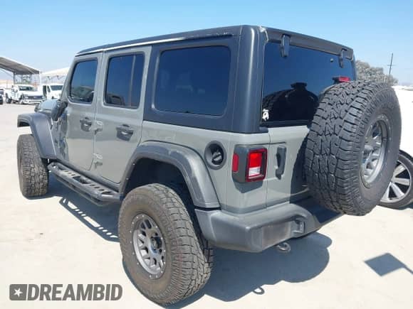 2022 Jeep Wrangler Unlimited Sport S with VIN 1C4HJXDG7NW144553, listed as a IAAI auction lot 43219987 with 25,211 mi miles and . Bid and sale history available at DreamBid. Image 3.