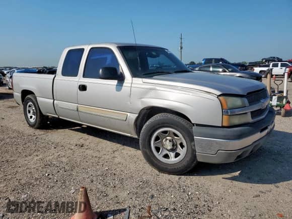 2004 Chevrolet Silverado 1500 LS with VIN 2GCEC19T041262630, listed as a Copart auction lot 69381365 with Not provided miles and Salvage title. Bid and sale history available at DreamBid. Image 4.