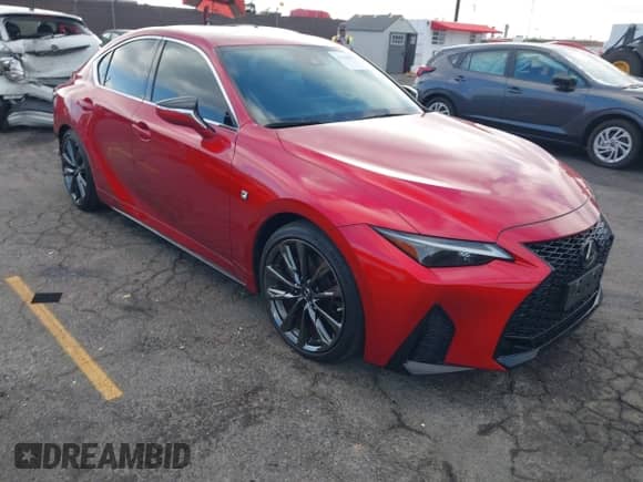 2022 Lexus IS 350 F Sport z VIN JTHGZ1B2XN5053614, wystawiony jako IAAI lot #43230932 z przebiegiem 15 153 mil mil oraz . Historia ofert i sprzedaży dostępna na DreamBid. Obrazek 1.