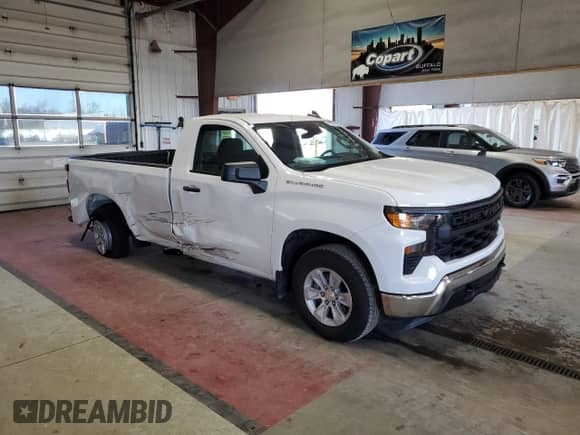 2024 Chevrolet Silverado 1500 Work Truck with VIN 3GCNAAEDXRG272293, listed as a Copart auction lot 81845815 with Not provided miles and Salvage title. Bid and sale history available at DreamBid. Image 4.