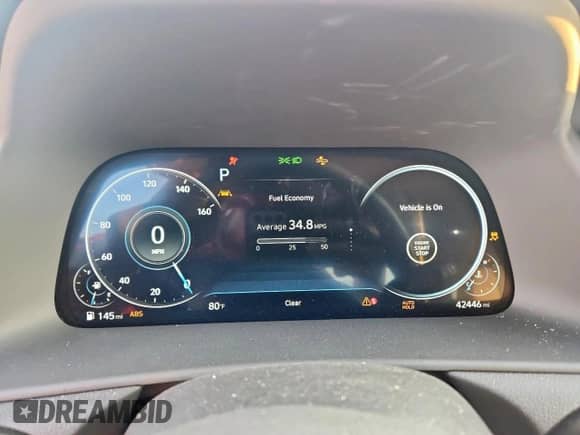 2023 Hyundai Sonata SEL with VIN KMHL14JA7PA325978, listed as a Copart auction lot 69888595 with 42,446 mi miles and Salvage title. Bid and sale history available at DreamBid. Image 9.