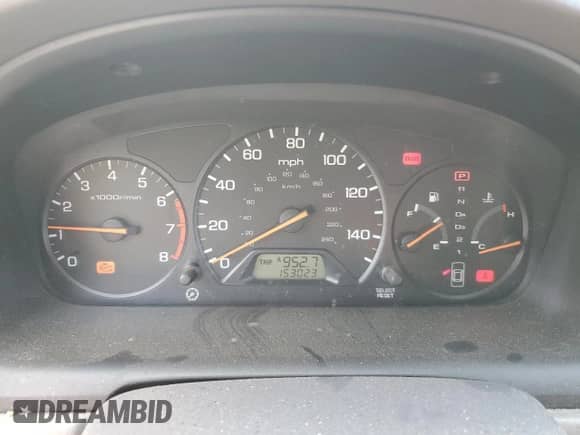 2001 Honda Accord LX с VIN 1HGCG56411A044442, выставлен на аукционе Copart как лот 80172995 с пробегом 153 023 миль миль и Списание • Salvage title. История ставок и продаж доступна на DreamBid. Изображение 9.