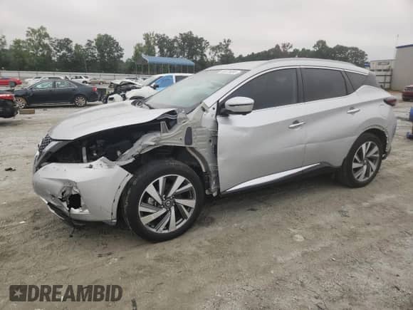 2021 Nissan Murano SL with VIN 5N1AZ2CS5MC131671, listed as a Copart auction lot 69375055 with 37,698 mi miles and Salvage title. Bid and sale history available at DreamBid. Image 1.