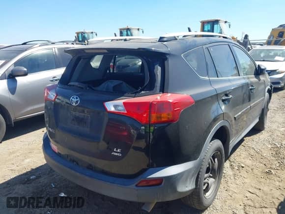 2015 Toyota RAV4 LE with VIN 2T3BFREV5FW298856, listed as a IAAI auction lot 43438883 with 104,060 mi miles and . Bid and sale history available at DreamBid. Image 4.