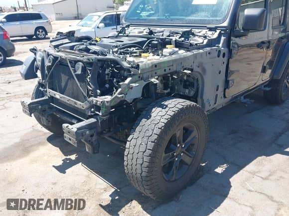 2021 Jeep Wrangler Unlimited Sport S with VIN 1C4HJXDN4MW596523, listed as a IAAI auction lot 43094668 with 128,511 mi miles and . Bid and sale history available at DreamBid. Image 6.