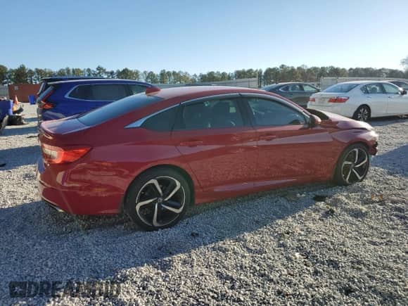 2018 Honda Accord Sport with VIN 1HGCV1F31JA217866, listed as a Copart auction lot 86265454 with 68,229 mi miles and Salvage title. Bid and sale history available at DreamBid. Image 3.