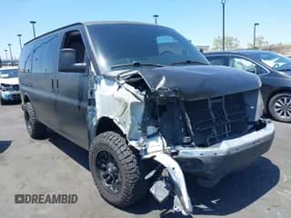 2013 Chevrolet Express Passenger 1LT with VIN 1GAZGYFG0D1193863, listed as a IAAI auction lot 42157138 with 125,958 mi miles and . Bid and sale history available at DreamBid. Image 1.