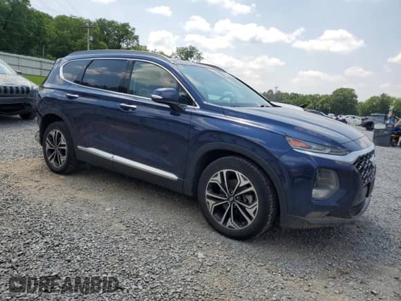 2019 Hyundai Santa Fe Ultimate with VIN 5NMS5CAA9KH093011, listed as a Copart auction lot 58246005 with 69,483 mi miles and Salvage title. Bid and sale history available at DreamBid. Image 4.
