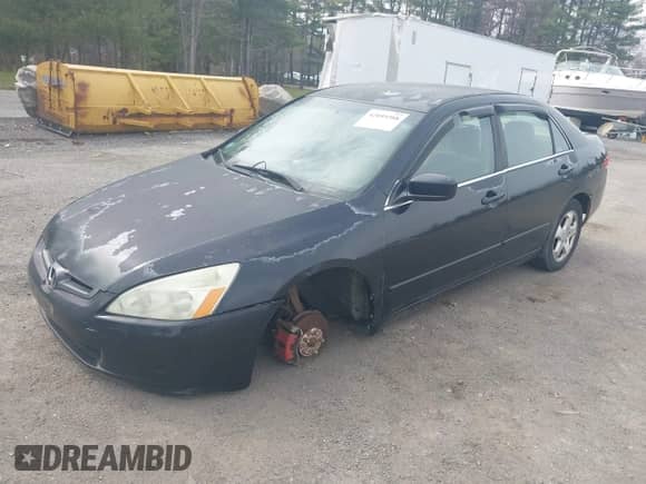 2003 Honda Accord LX z VIN 1HGCM66333A038599, wystawiony jako IAAI lot #42059388 z przebiegiem Nie podano mil oraz . Historia ofert i sprzedaży dostępna na DreamBid. Obrazek 2.