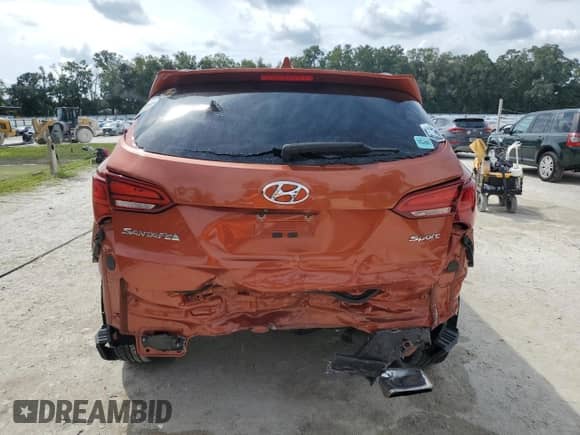 2017 Hyundai Santa Fe 2.4L with VIN 5XYZU3LB4HG383974, listed as a Copart auction lot 80904095 with 52,724 mi miles and Salvage title. Bid and sale history available at DreamBid. Image 6.