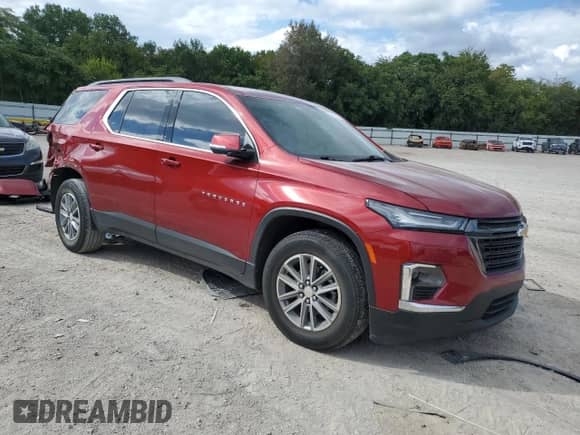 2023 Chevrolet Traverse LT Cloth с VIN 1GNERGKW0PJ274705, выставлен на аукционе Copart как лот 81807225 с пробегом 27 918 миль миль и Списание • Salvage title. История ставок и продаж доступна на DreamBid. Изображение 4.