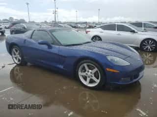 2007 Chevrolet Corvette with VIN 1G1YY25U575119056, listed as a Copart auction lot 73820084 with Not provided miles and Salvage title. Bid and sale history available at DreamBid. Image 4.
