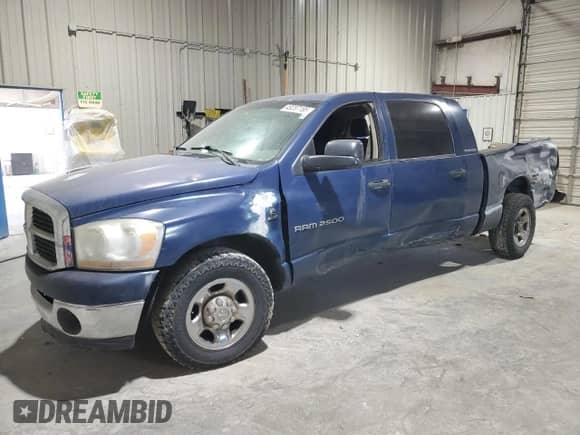2006 Dodge 2500 SLT с VIN 3D7KR29C36G200064, выставлен на аукционе Copart как лот 49287185 с пробегом 224 858 миль миль и Списание • Salvage title. История ставок и продаж доступна на DreamBid. Изображение 1.
